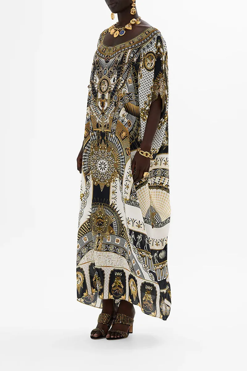 Temples Of Dendara Round Neck Kaftan