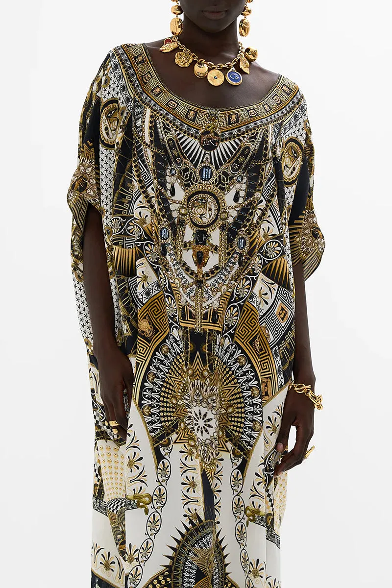 Temples Of Dendara Round Neck Kaftan