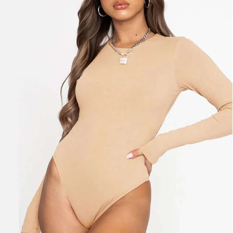 Thong Shapewear Jumpsuit Women Adjustable Crotch Long Sleeve Body Shaper Shirt Tight Slimming Thong Shaper Bodysuit