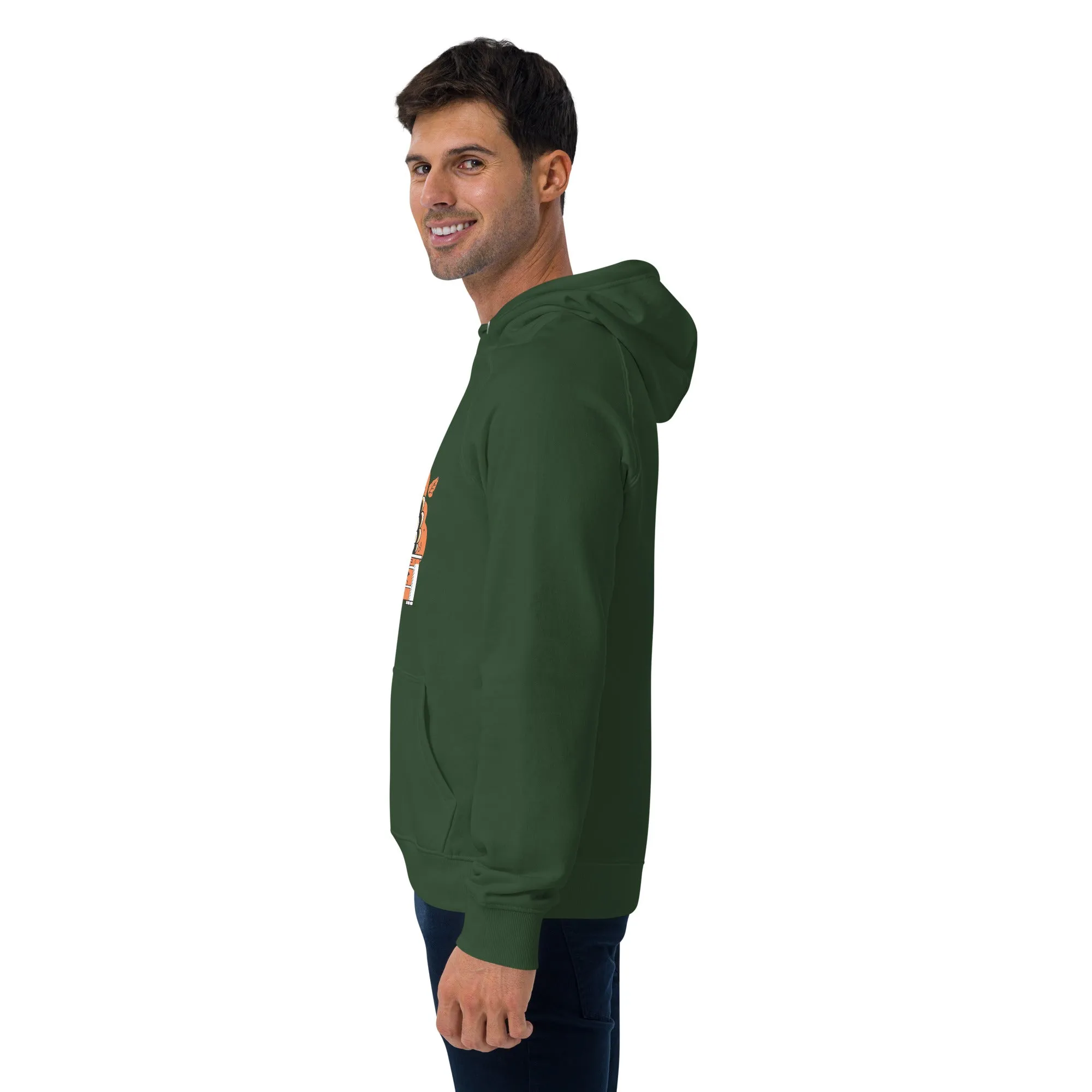 Turkey Chef Graphic Men Eco Raglan Hoodie