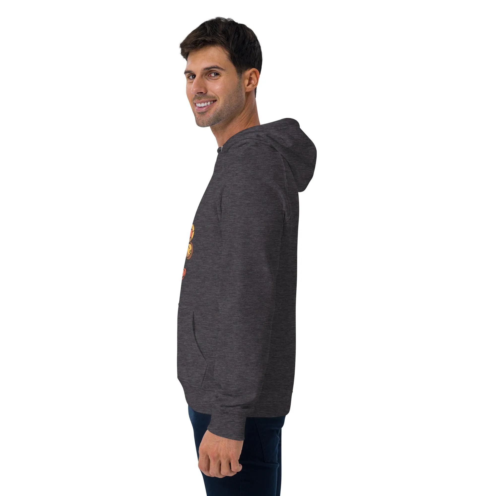 Turkey Feast Graphic Men Eco Raglan Hoodie