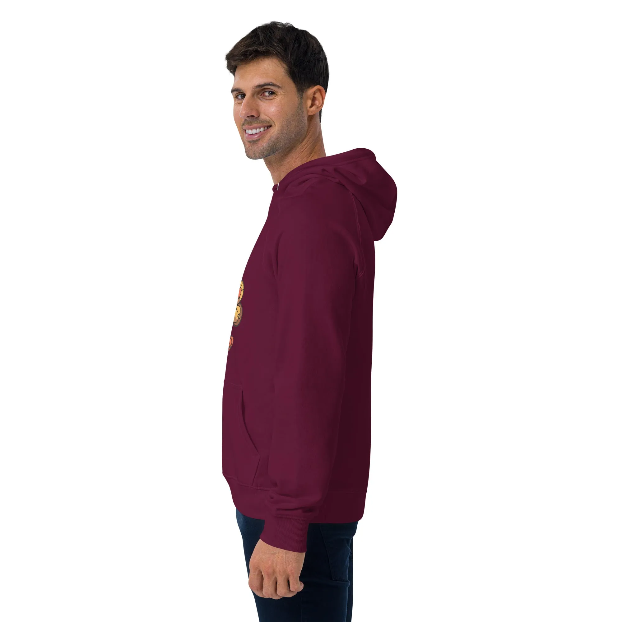 Turkey Feast Graphic Men Eco Raglan Hoodie