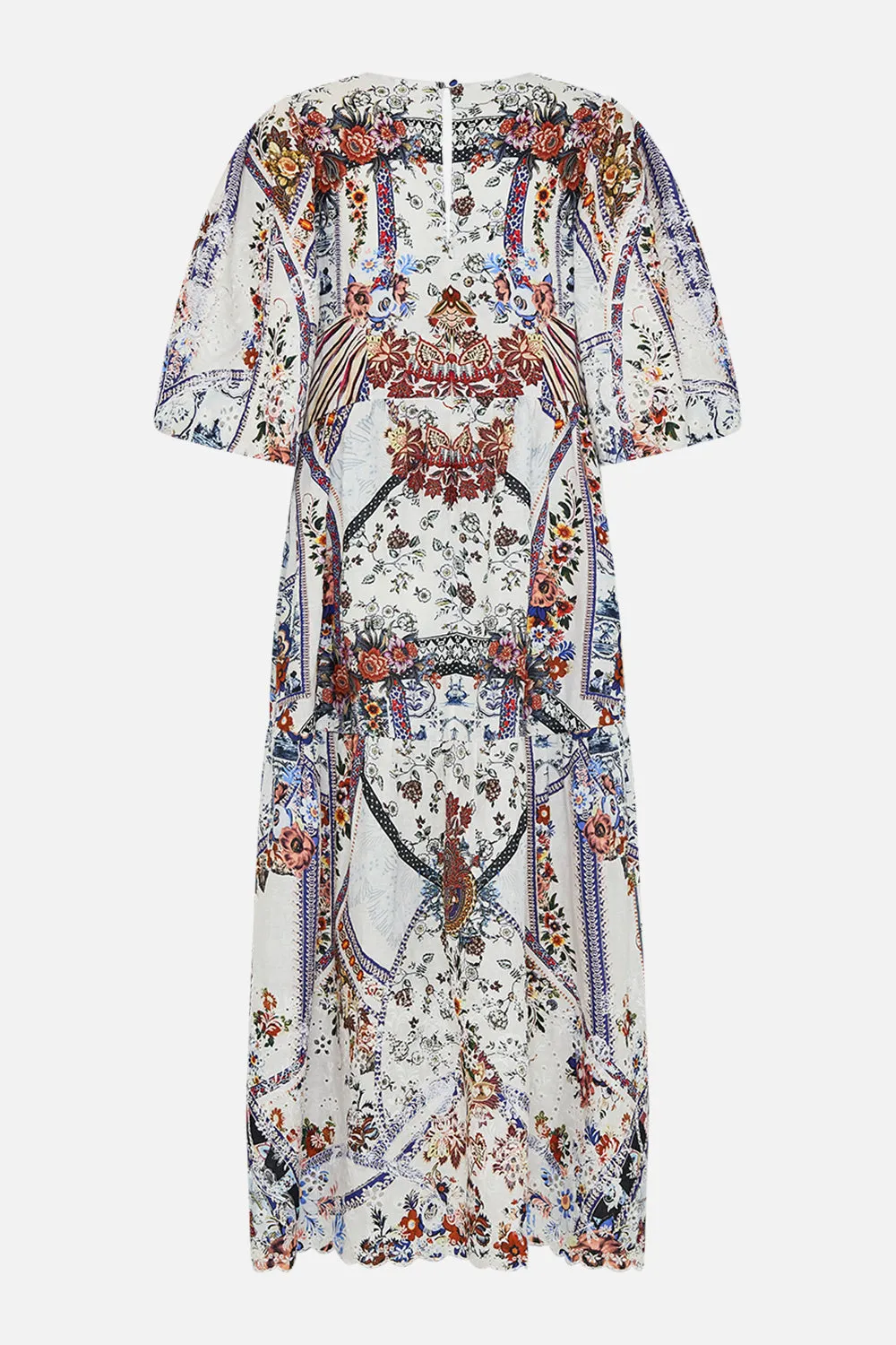 V NECK PUFF SLEEVE DRESS MY FOLK ART HEART