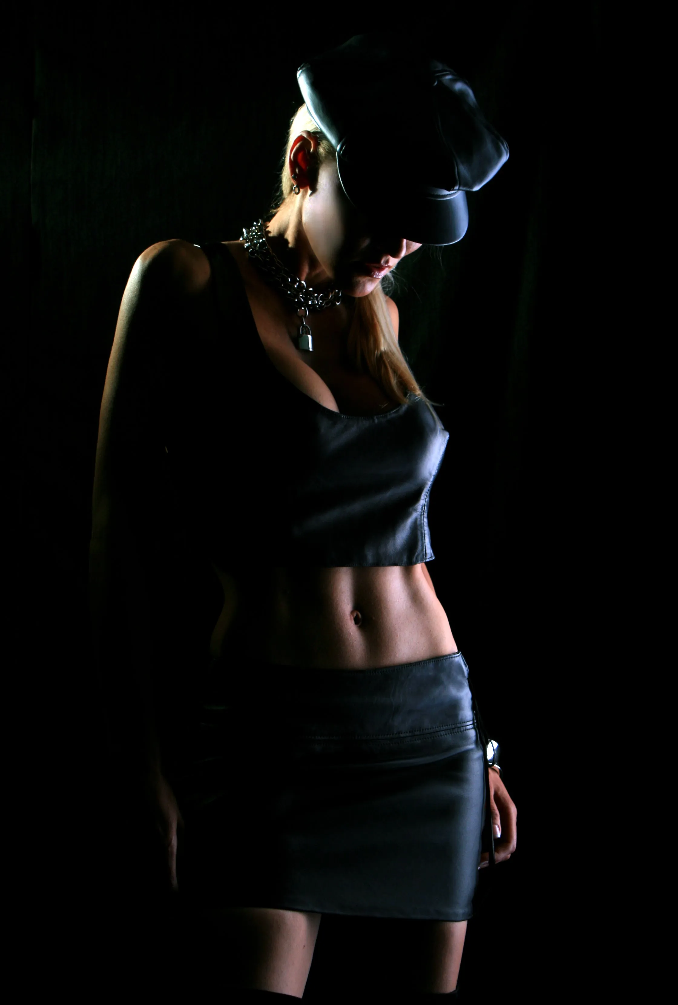 Vixen Lambskin Leather Skirt | Lace Up Hips & Thigh Multi-Length Leather Skirt