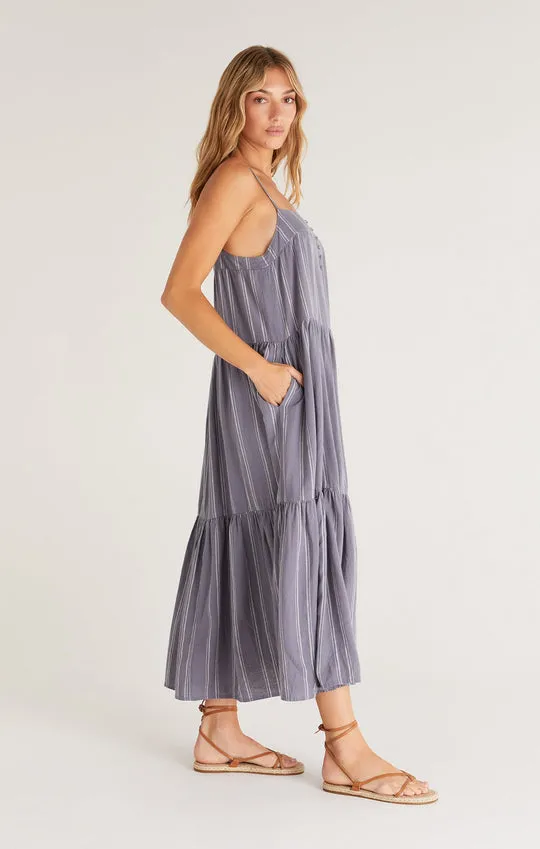 Waverly Stripe Maxi Dress Indigo | Z supply