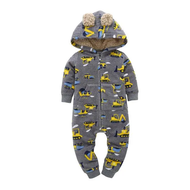 Winter Baby Romper hoodies kids clothing