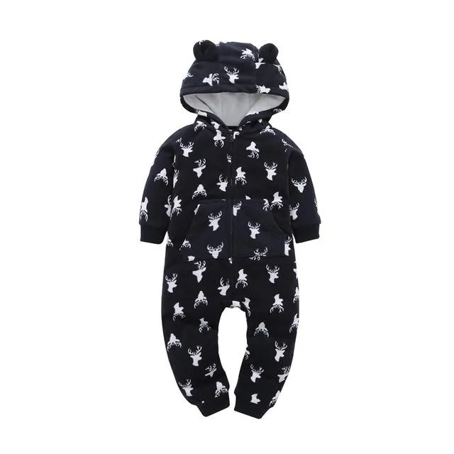 Winter Baby Romper hoodies kids clothing