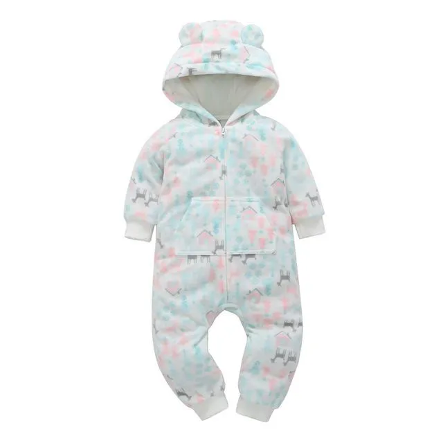 Winter Baby Romper hoodies kids clothing