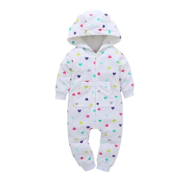 Winter Baby Romper hoodies kids clothing