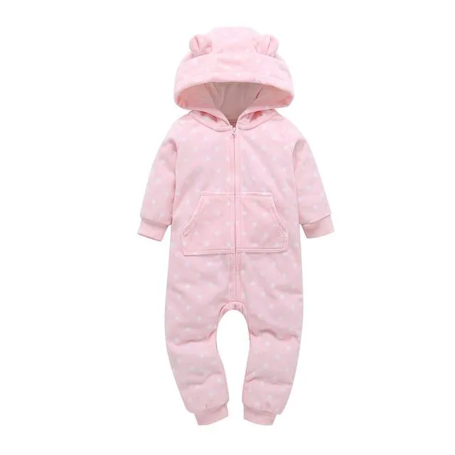 Winter Baby Romper hoodies kids clothing