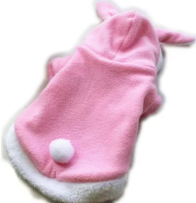 Winter Cat Clothes Costume Clothes For Cats Hoodies Cute Rabbit Cat Coat Puppy Outfit Fleece Warm Pet Clothing for Cats 30F1