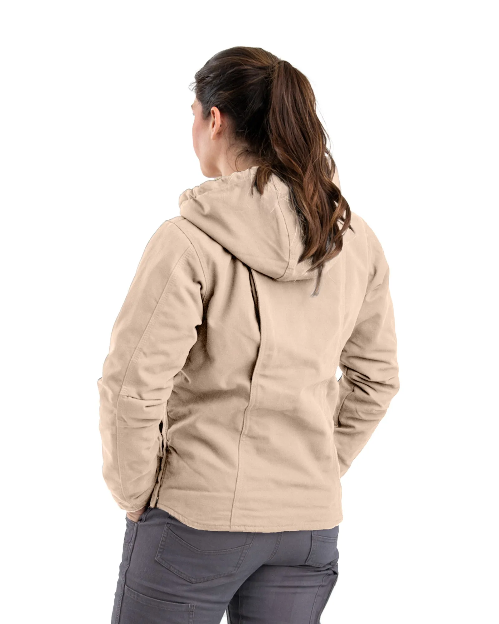 Women's Sherpa-Lined Duck Hooded Jacket