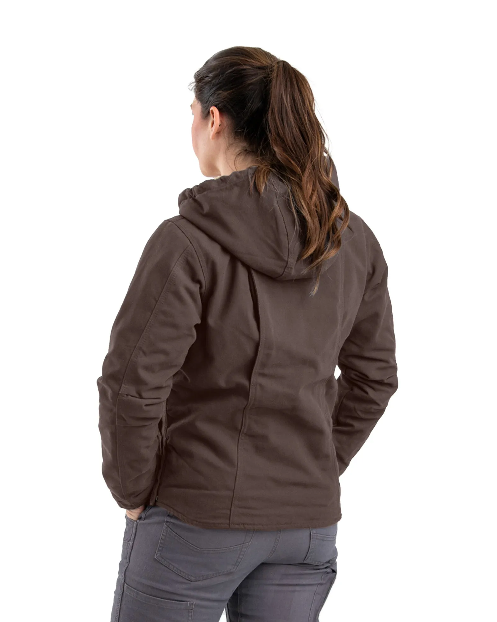 Women's Sherpa-Lined Duck Hooded Jacket