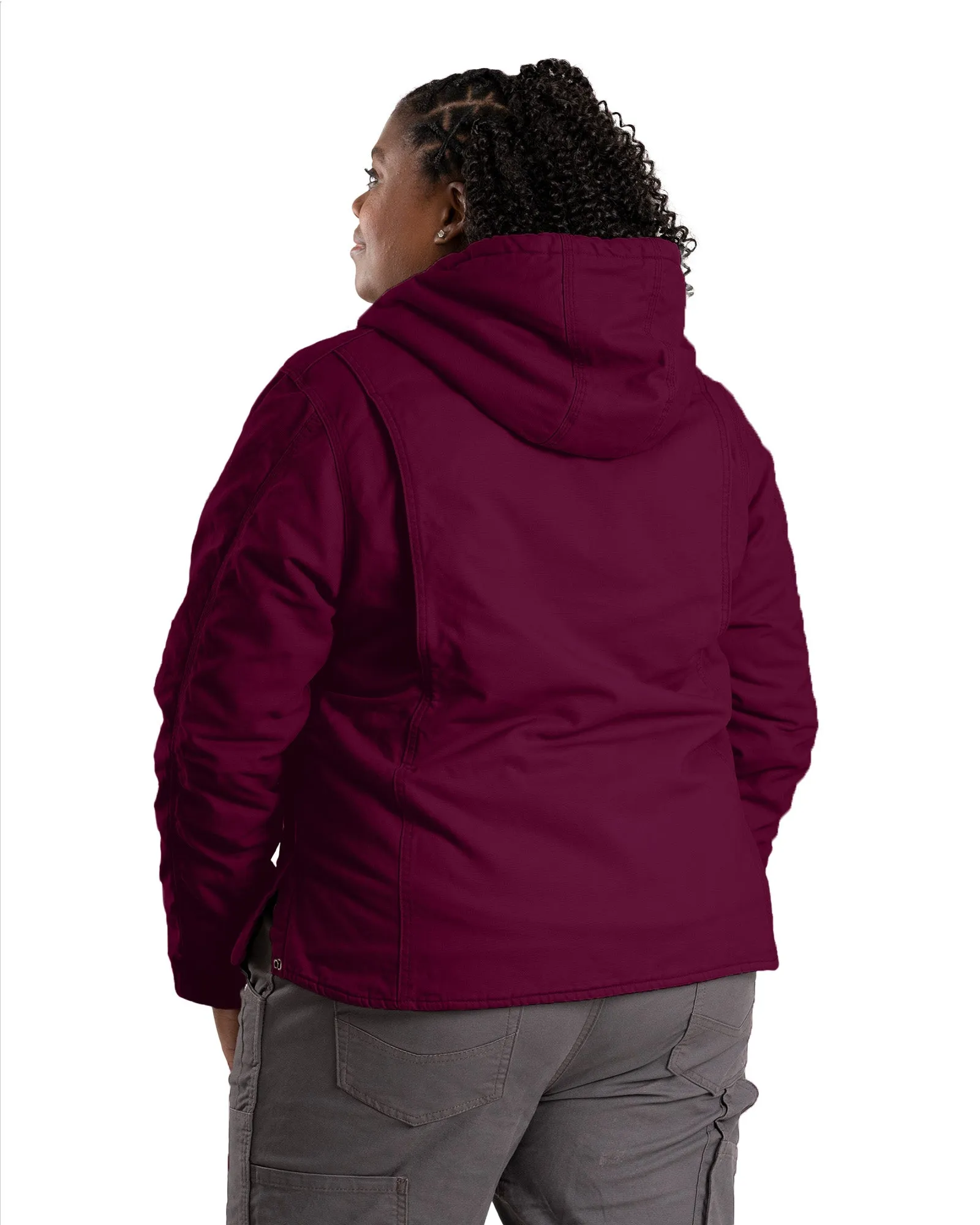 Women's Sherpa-Lined Duck Hooded Jacket