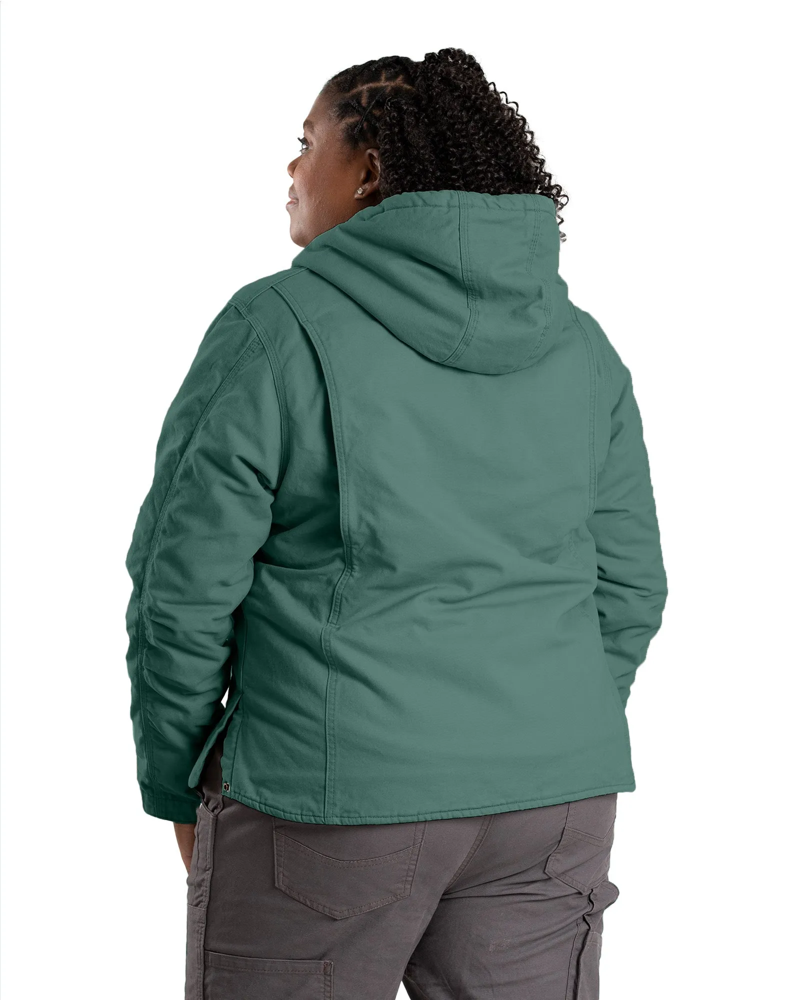 Women's Sherpa-Lined Duck Hooded Jacket
