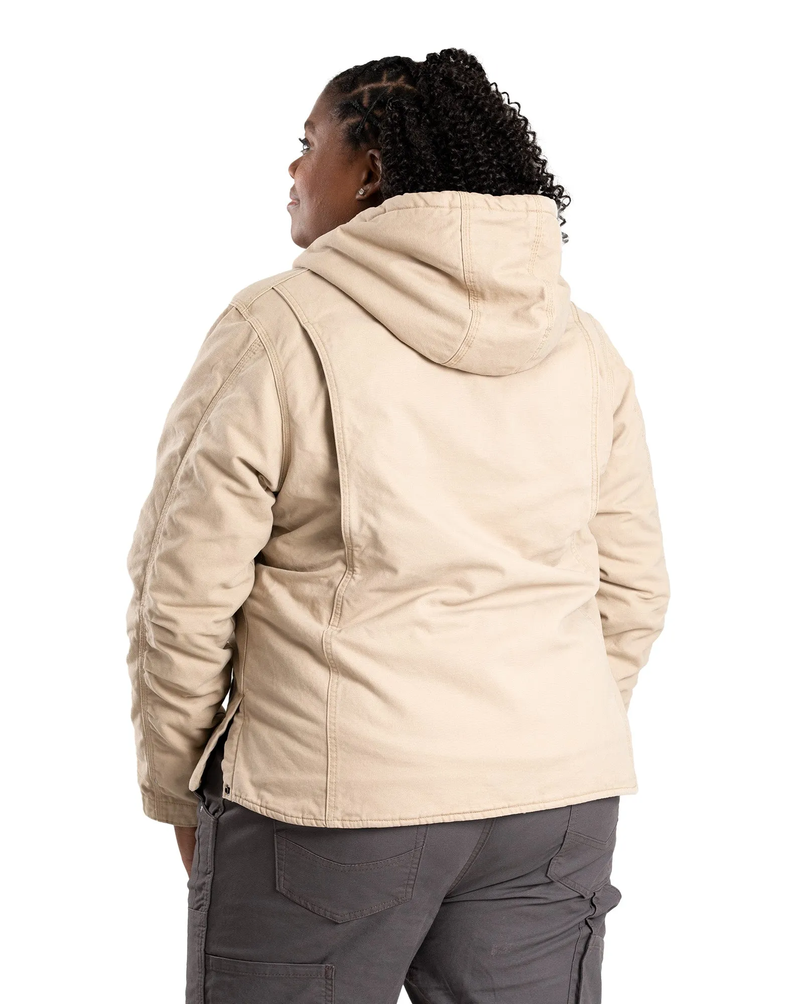 Women's Sherpa-Lined Duck Hooded Jacket