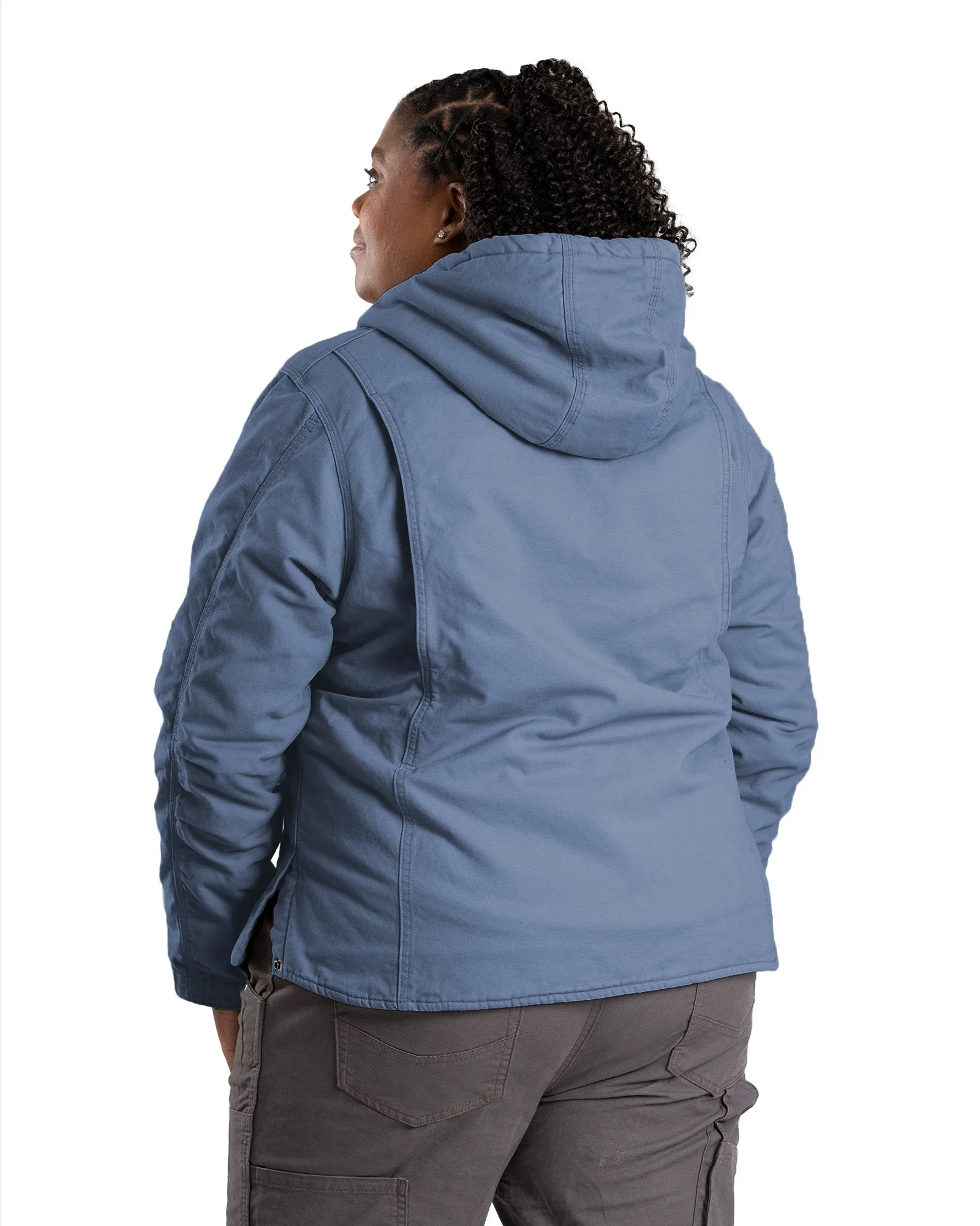 Women's Sherpa-Lined Duck Hooded Jacket