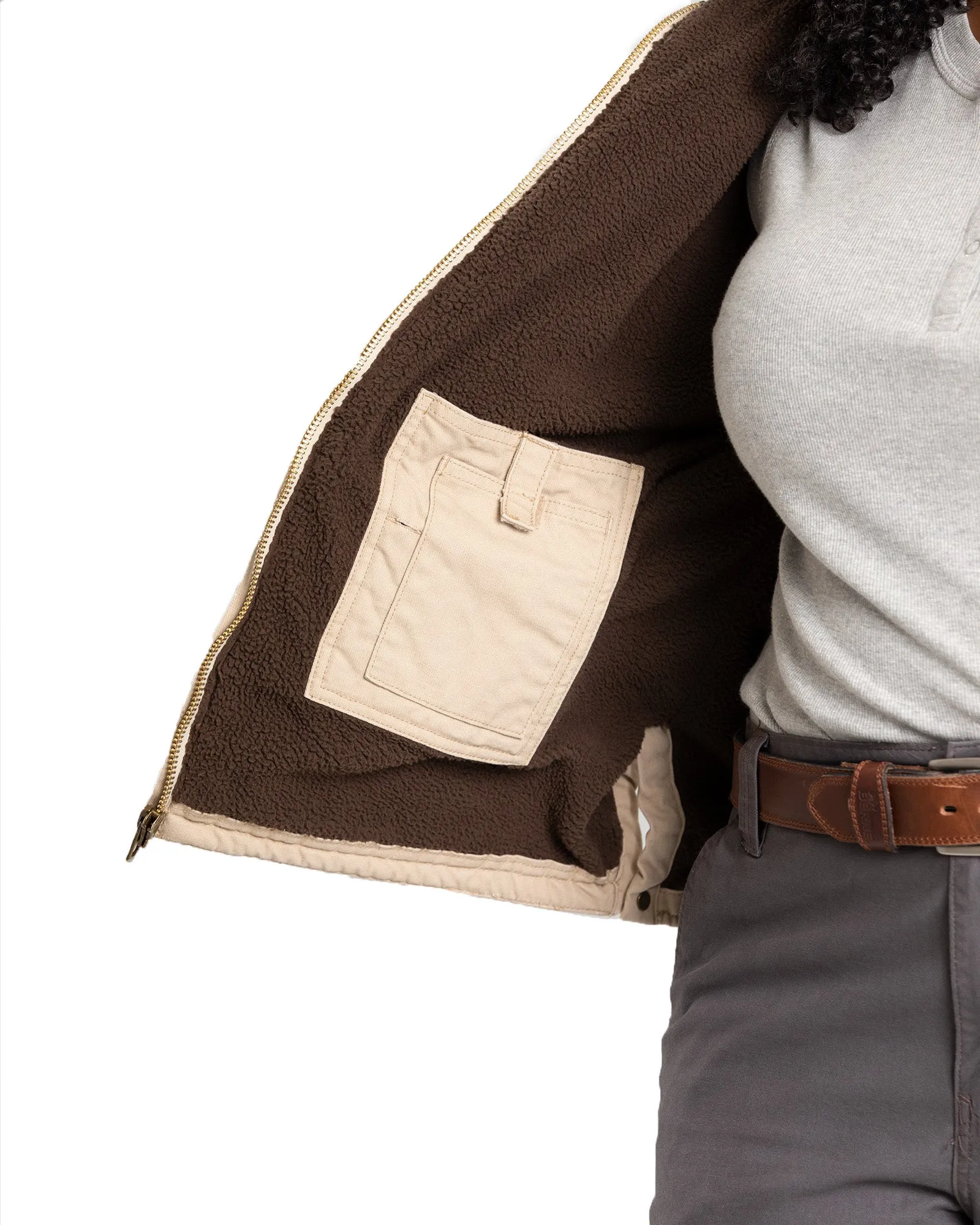 Women's Sherpa-Lined Duck Hooded Jacket