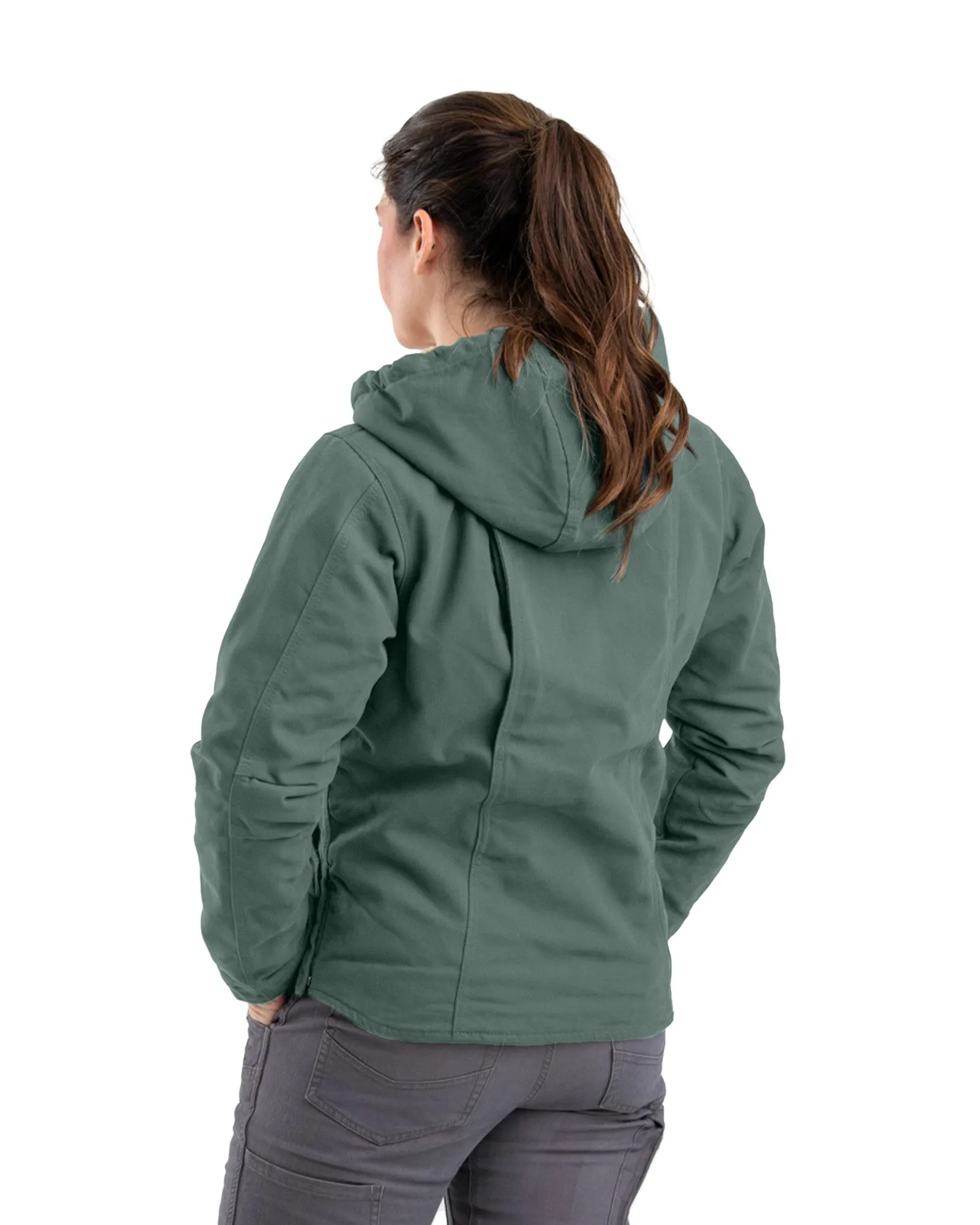 Women's Sherpa-Lined Duck Hooded Jacket
