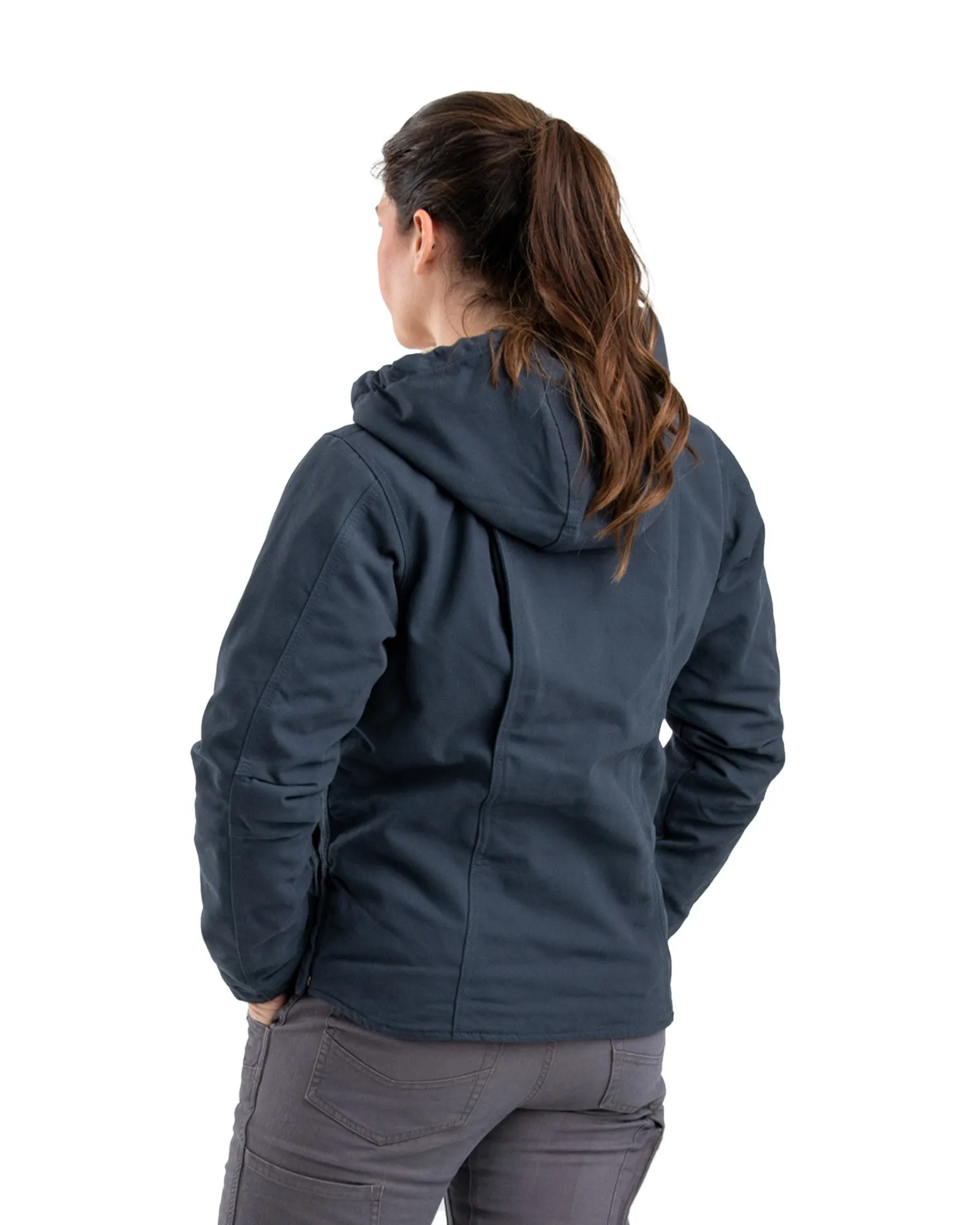 Women's Sherpa-Lined Duck Hooded Jacket