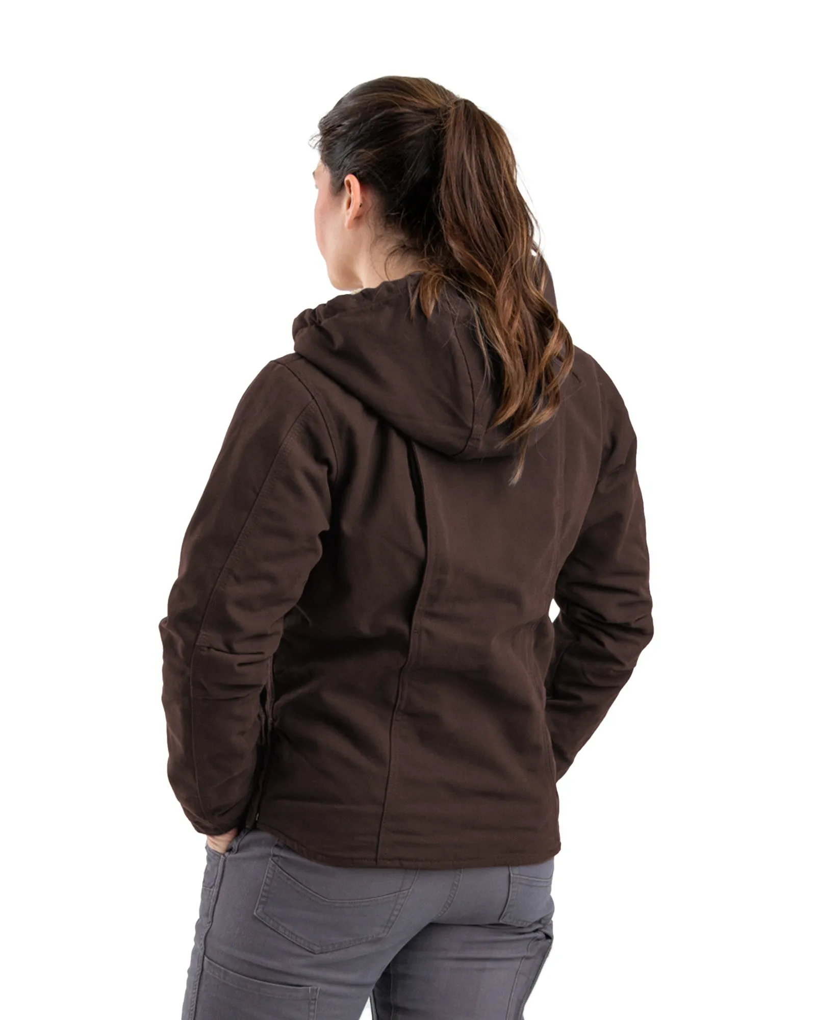 Women's Sherpa-Lined Duck Hooded Jacket