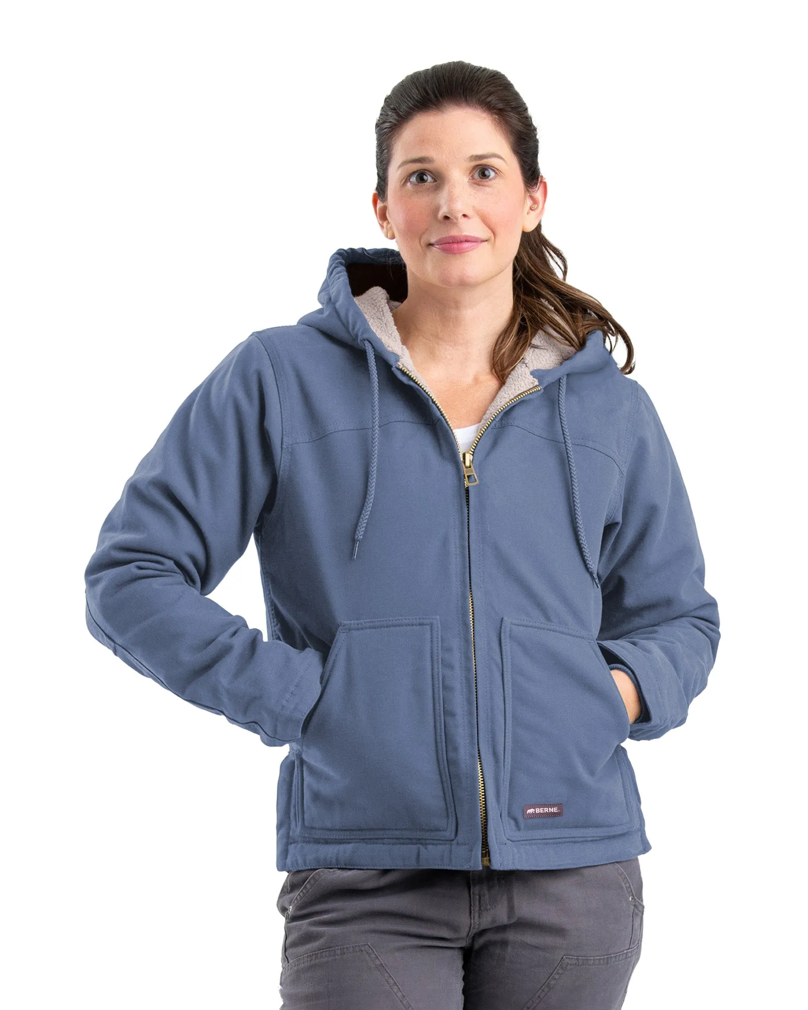 Women's Sherpa-Lined Duck Hooded Jacket