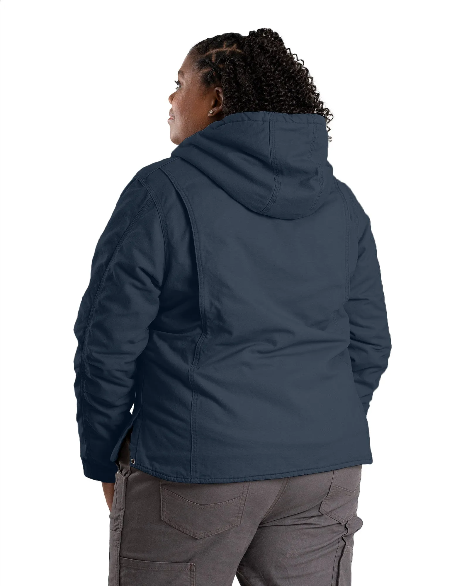 Women's Sherpa-Lined Duck Hooded Jacket