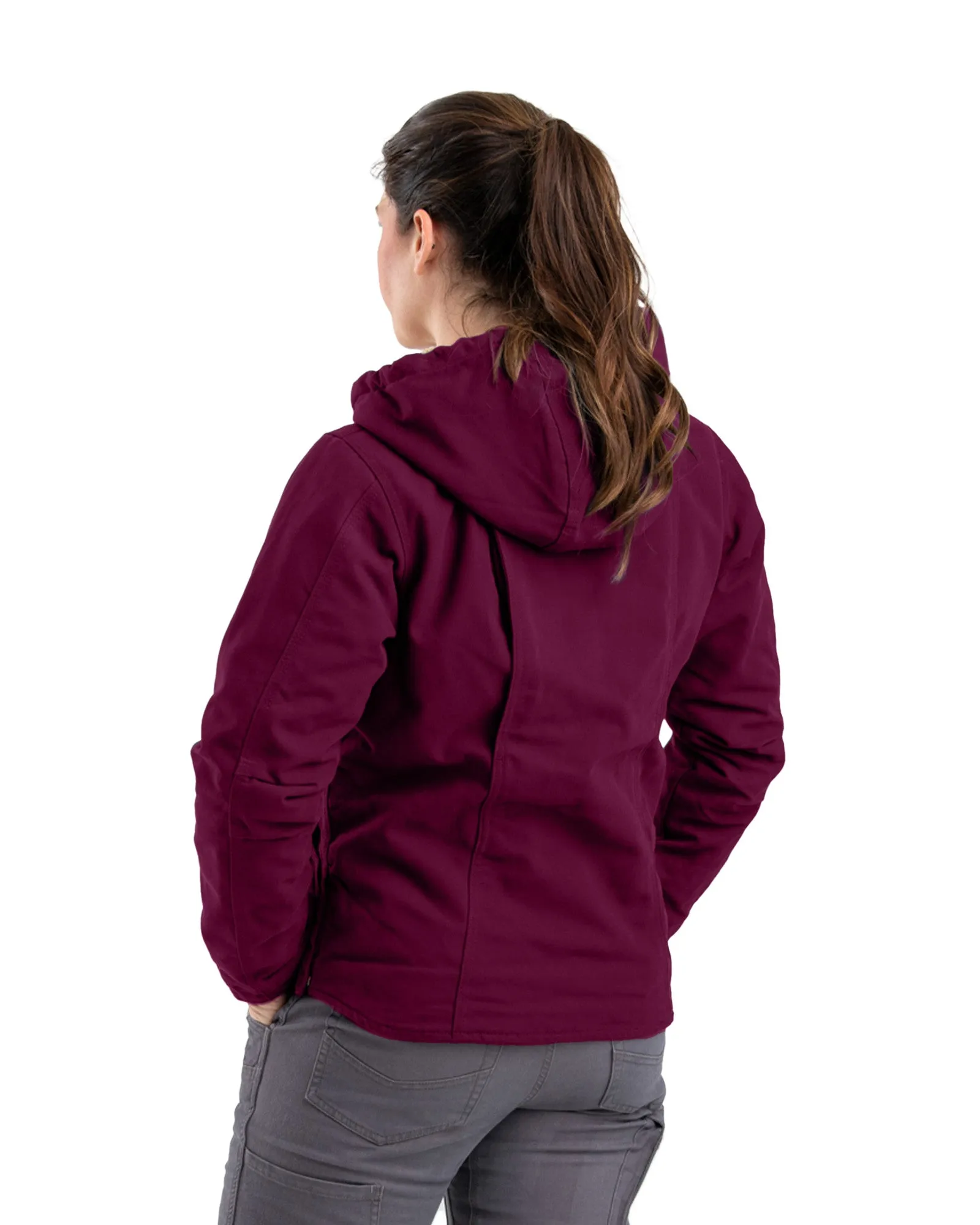 Women's Sherpa-Lined Duck Hooded Jacket
