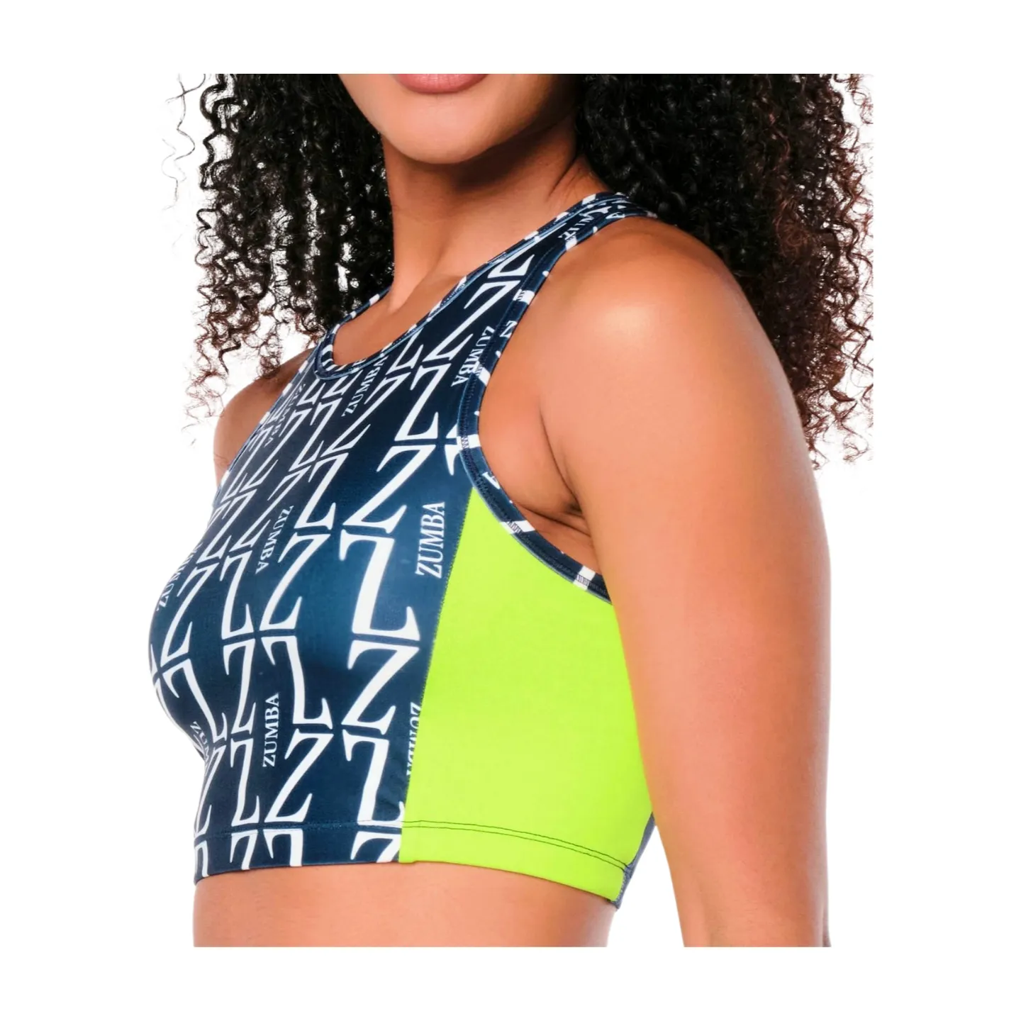 Zumba Prep High Neck Crop Tank